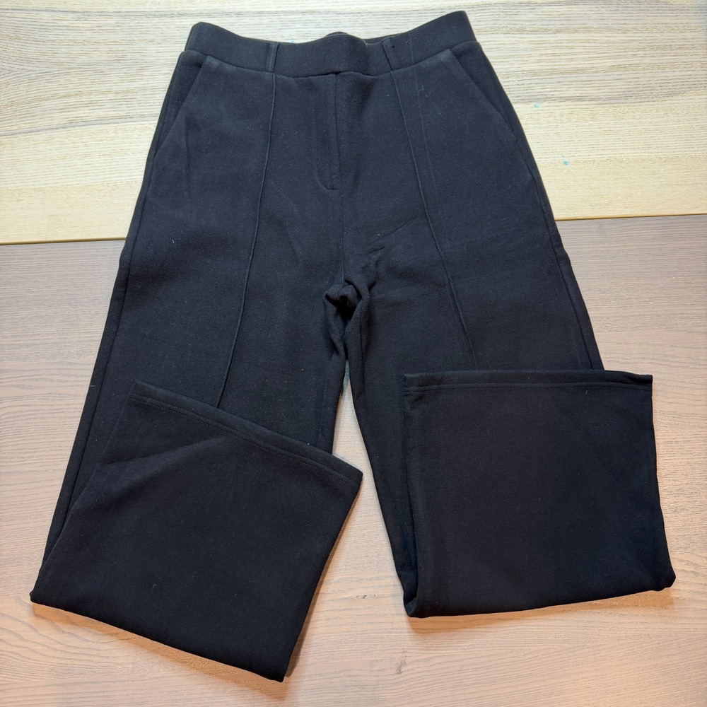 OGL Pants Women Medium Trouser Black Wool Cotton Fleece Workwear High Waisted